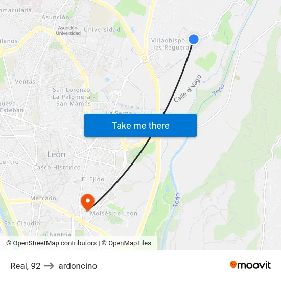 Real, 92 to ardoncino map