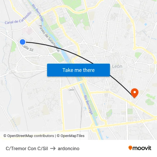 C/Tremor Con C/Sil to ardoncino map