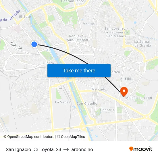 San Ignacio De Loyola, 23 to ardoncino map