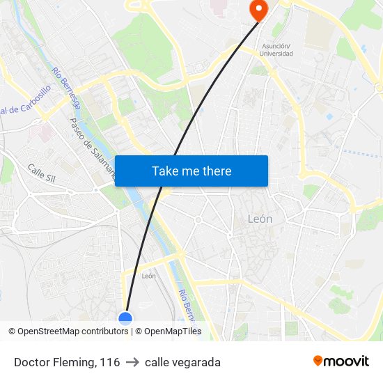 Doctor Fleming, 116 to calle vegarada map