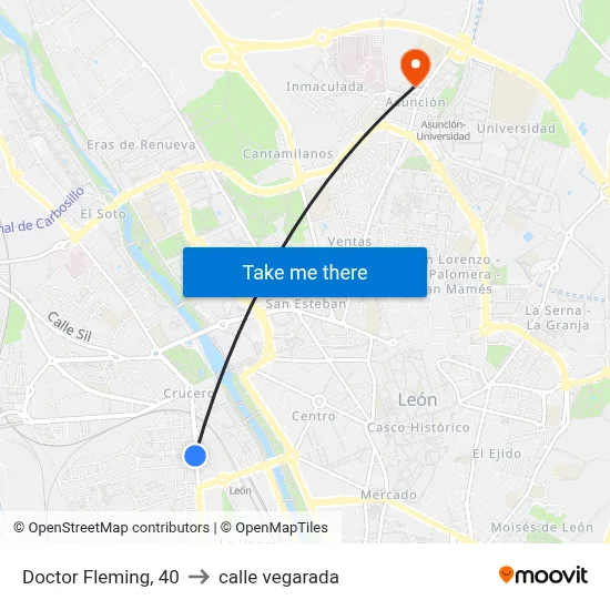 Doctor Fleming, 40 to calle vegarada map
