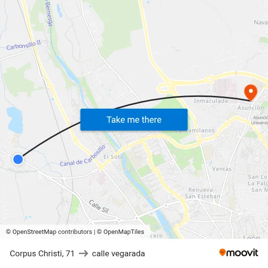Corpus Christi, 71 to calle vegarada map