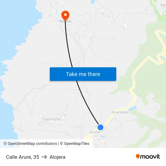 Calle Arure, 35 to Alojera map