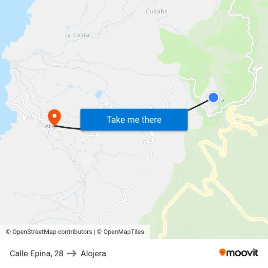 Calle Epina, 28 to Alojera map