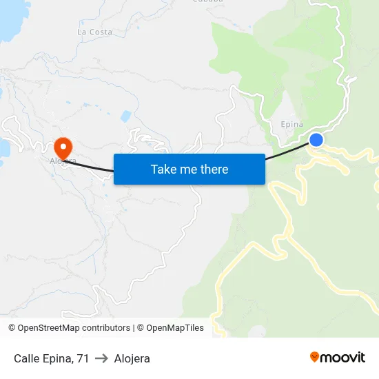 Calle Epina, 71 to Alojera map