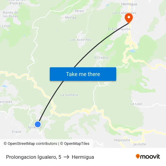 Prolongacion Igualero, 5 to Hermigua map