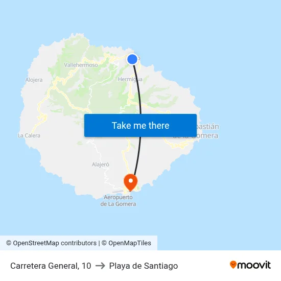 Carretera General, 10 to Playa de Santiago map