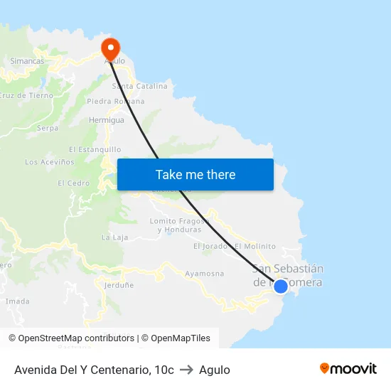 Avenida Del Y Centenario, 10c to Agulo map