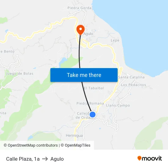 Calle Plaza, 1a to Agulo map