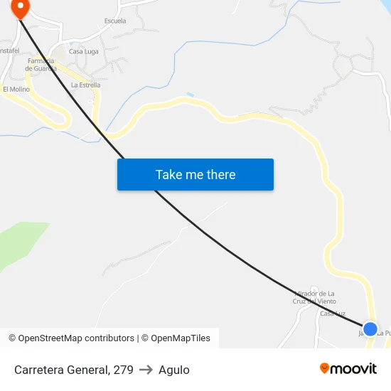 Carretera General, 279 to Agulo map