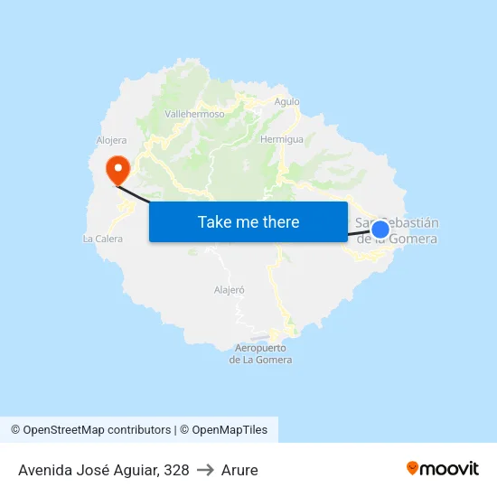 Avenida José Aguiar, 328 to Arure map