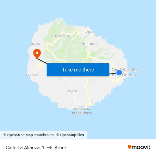 Calle La Alianza, 1 to Arure map