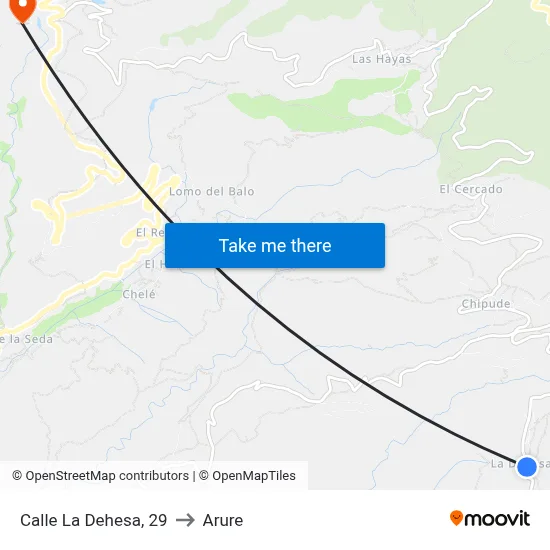 Calle La Dehesa, 29 to Arure map