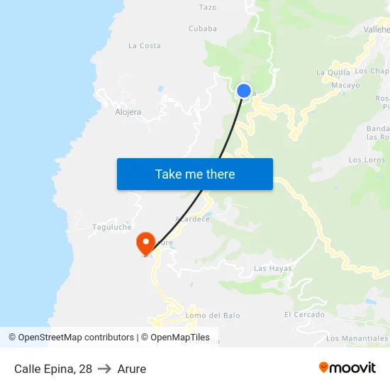 Calle Epina, 28 to Arure map