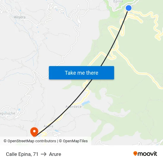 Calle Epina, 71 to Arure map