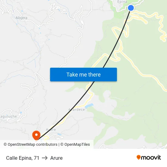 Calle Epina, 71 to Arure map