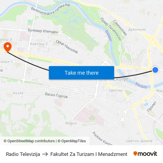 Radio Televizija to Fakultet Za Turizam I Menadzment map