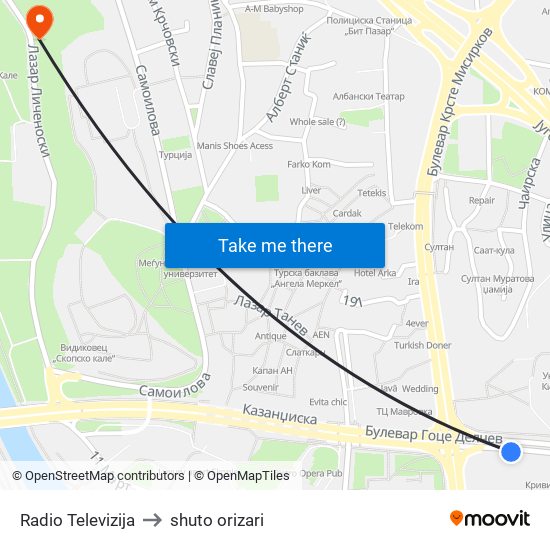 Radio Televizija to shuto orizari map
