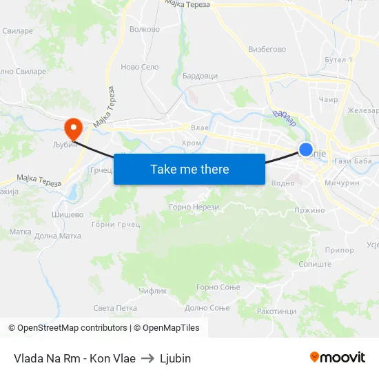 Government Building - To Vlae to Ljubin map