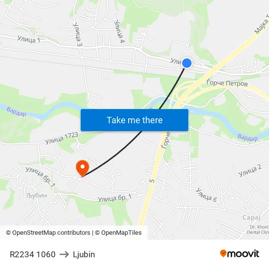 R2234 1060 to Ljubin map