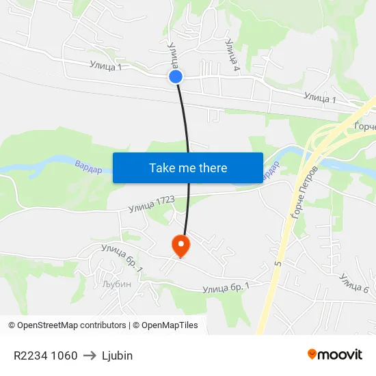 R2234 1060 to Ljubin map