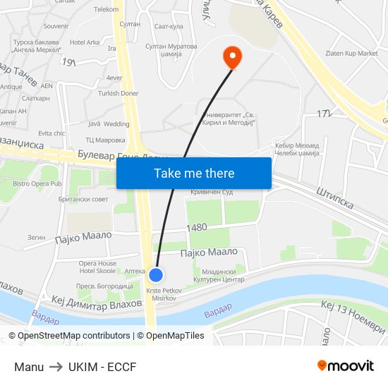 Manu to UKIM - ECCF map