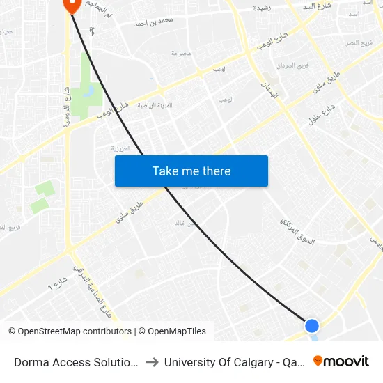 Dorma Access Solutions to University of Calgary - Qatar map