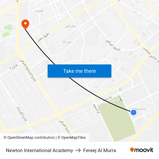 Newton International Academy to Fereej Al Murra map