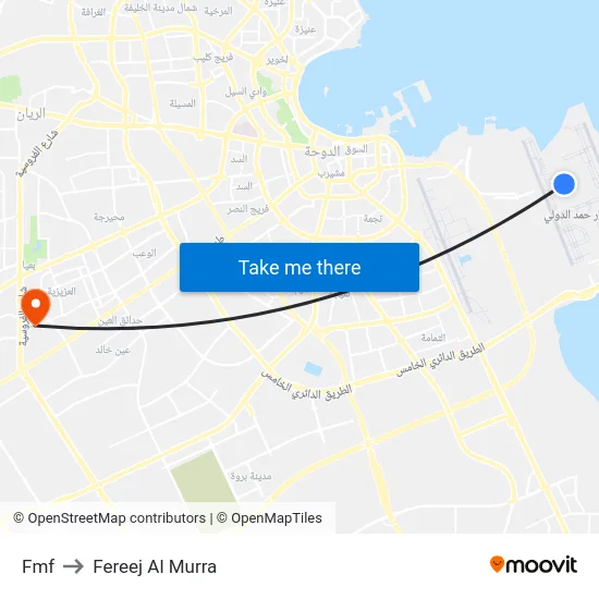 Fmf to Fereej Al Murra map