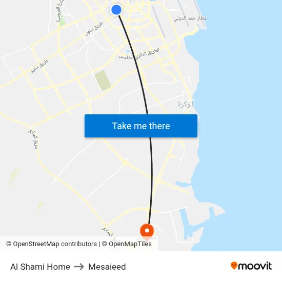Al Shami Home to Mesaieed map