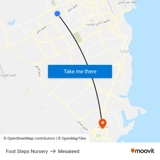 Foot Steps Nursery to Mesaieed map