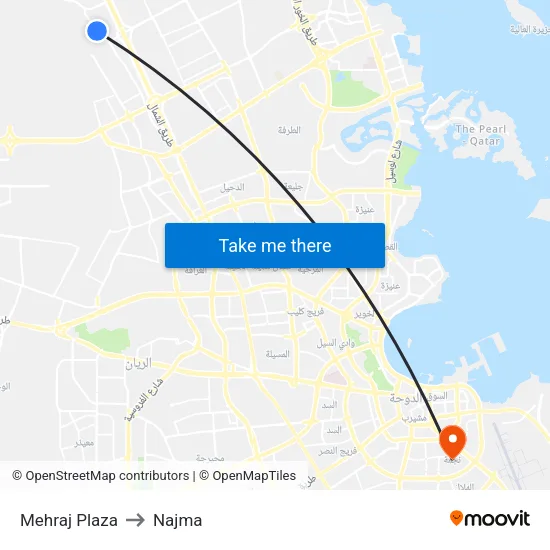 Mehraj Plaza to Najma map