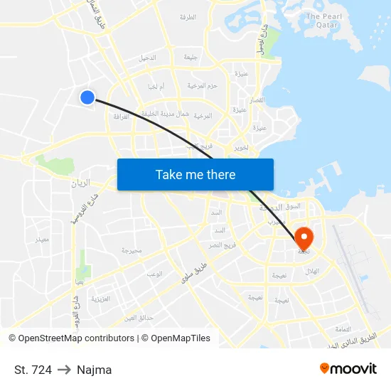 St. 724 to Najma map
