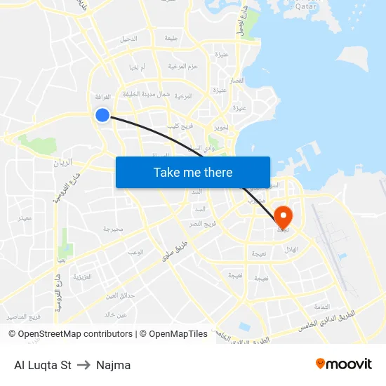 Al Luqta St to Najma map