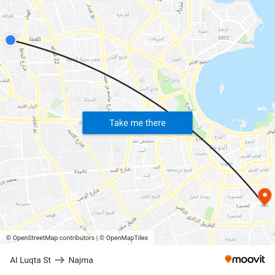 Al Luqta St to Najma map