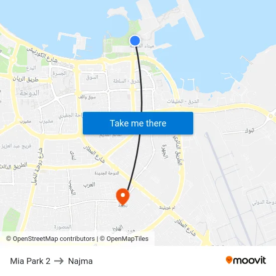 Mia Park 2 to Najma map