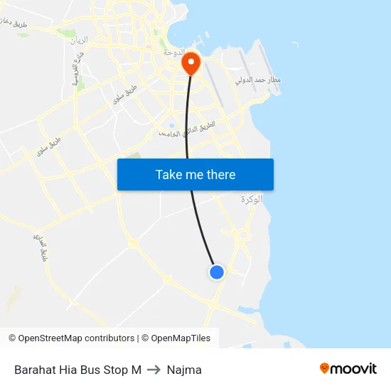 Barahat Hia Bus Stop M to Najma map