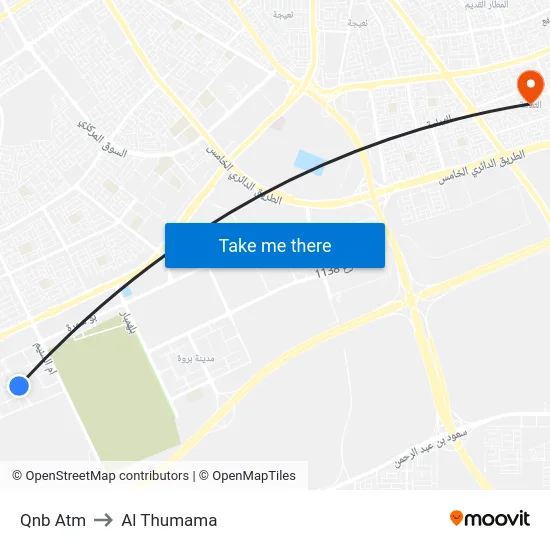 Qnb Atm to Al Thumama map