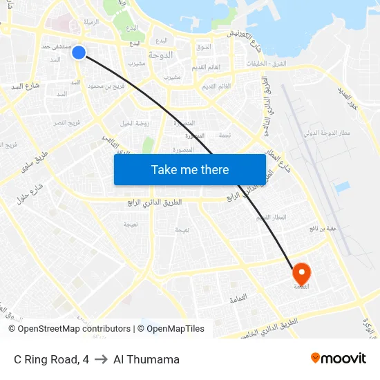C Ring Road, 4 to Al Thumama map
