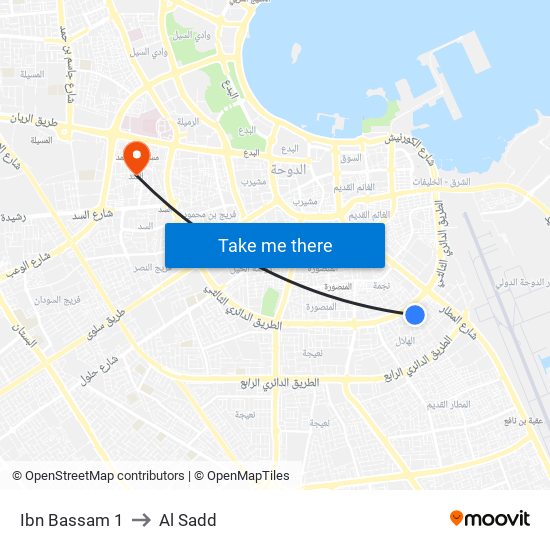 Ibn Bassam 1 to Al Sadd map