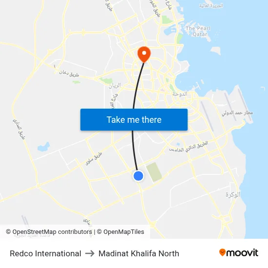 Redco International to Madinat Khalifa North map