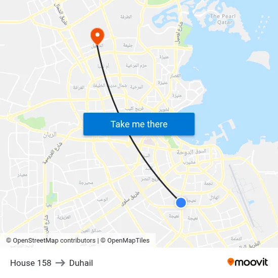 House 158 to Duhail map