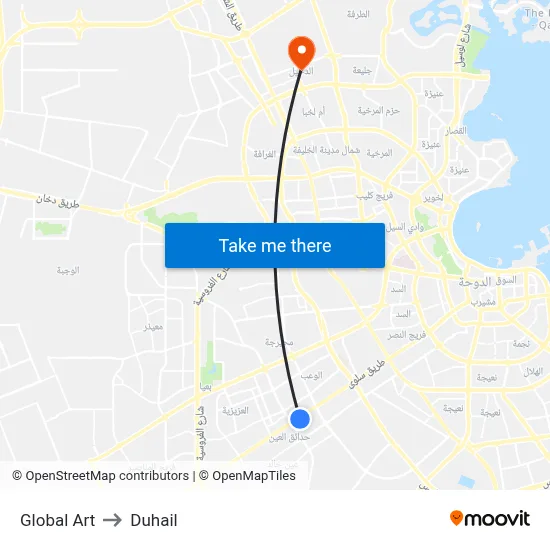 Global Art to Duhail map