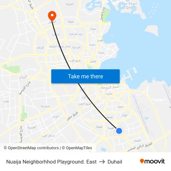 Nuaija Neighborhhod Playground. East to Duhail map