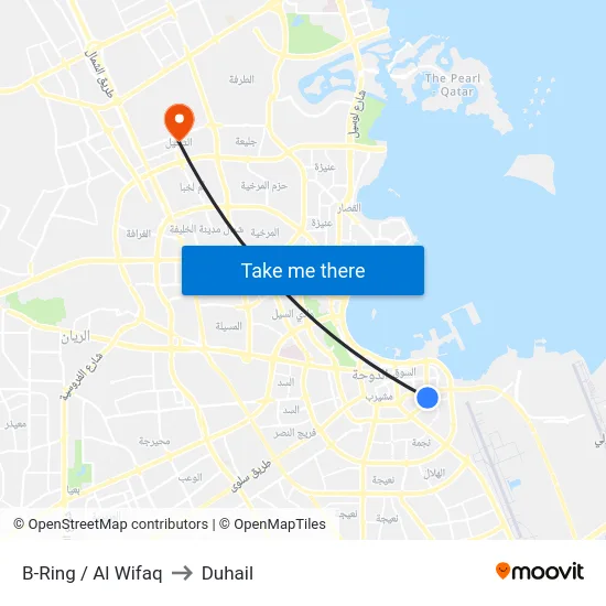 B-Ring / Al Wifaq to Duhail map