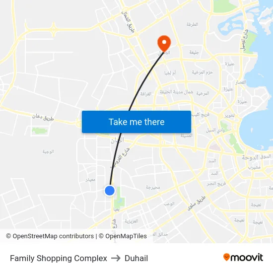 Family Shopping Complex to Duhail map