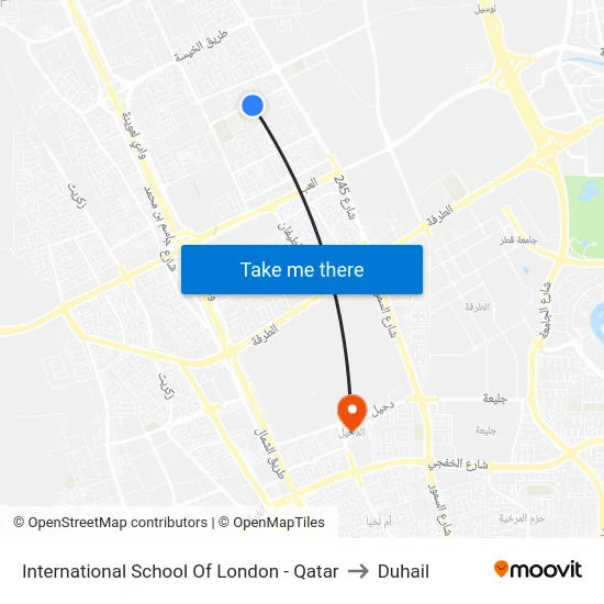 International School Of London - Qatar to Duhail map