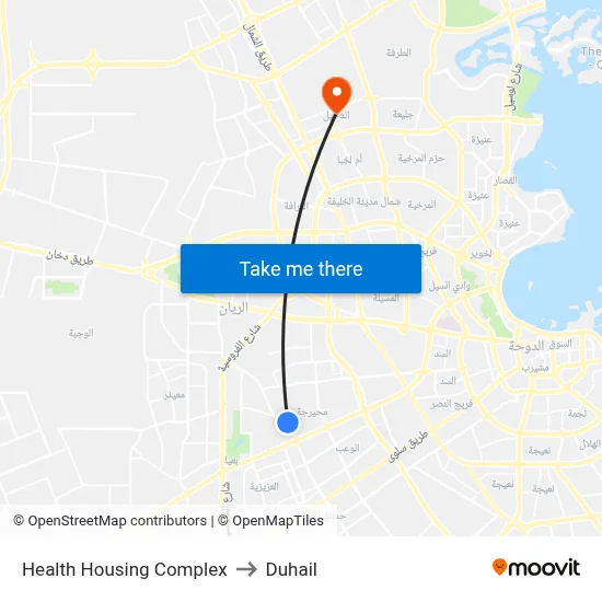 Health Housing Complex to Duhail map
