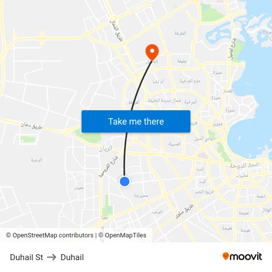 Duhail St to Duhail map