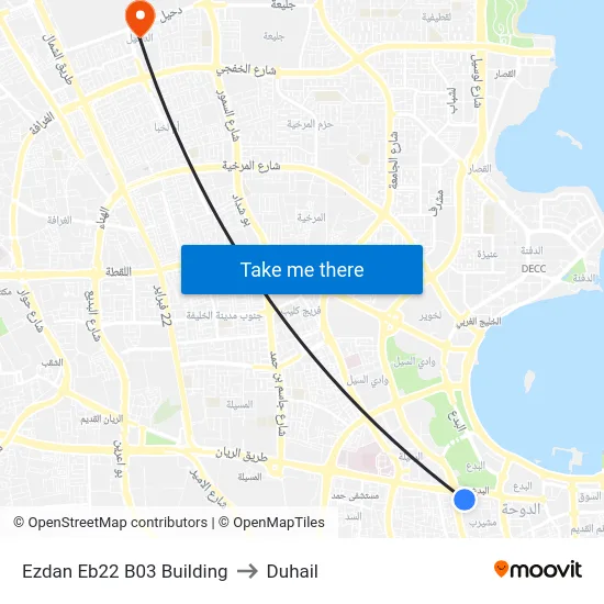 Ezdan Eb22 B03 Building to Duhail map